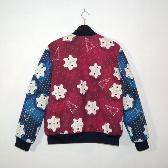 Rare 2014 Mary Katrantzou Adidas Originals Printed Bomber Jacket XL EUC - Picture 2 of 13